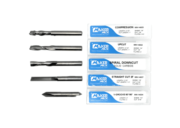 MakerMade 1/4" Router Bit - 5 pack