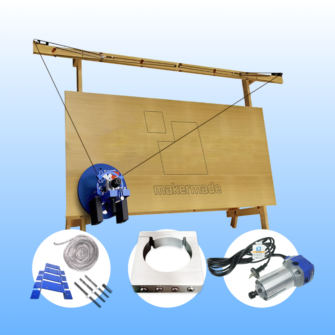 MakerMade M2 CNC Machine (2027), Complete Model with Router and Starter Pack