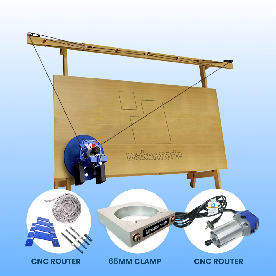 MakerMade M2 CNC Machine (2027), Complete Model with Router and Starter Pack