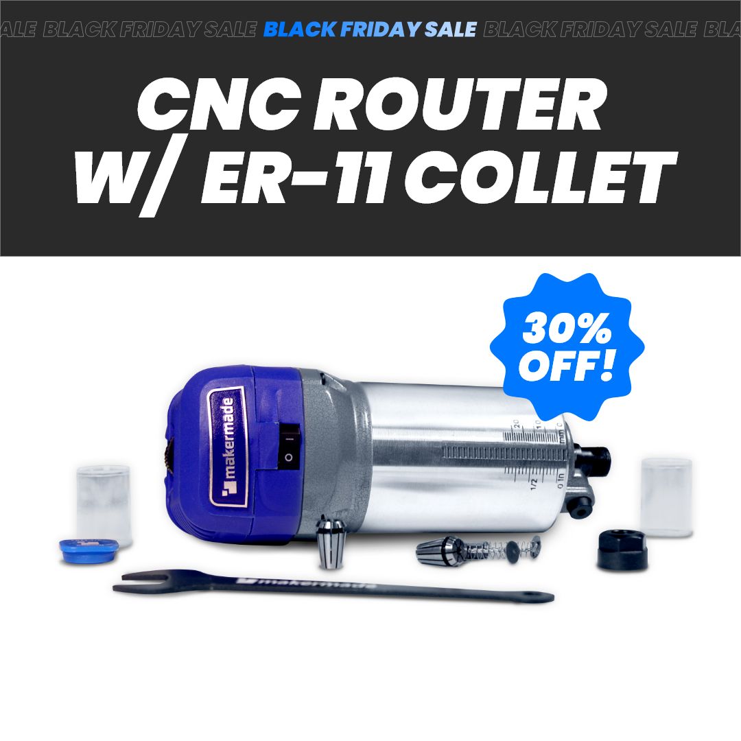 MakerMade CNC Router with ER-11 collet