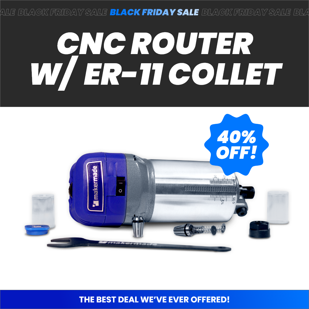 MakerMade CNC Router with ER-11 collet