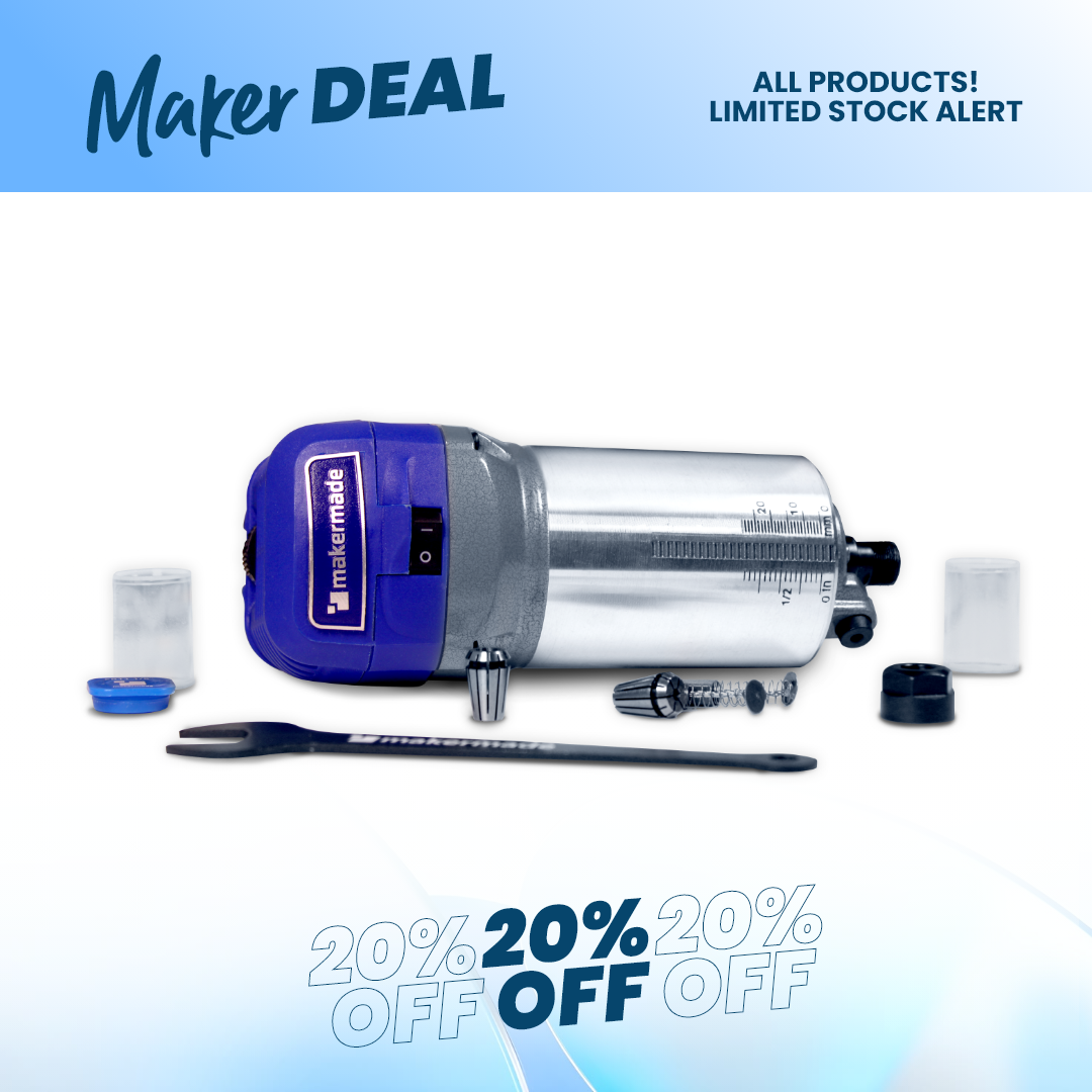 MakerMade CNC Router with ER-11 collet