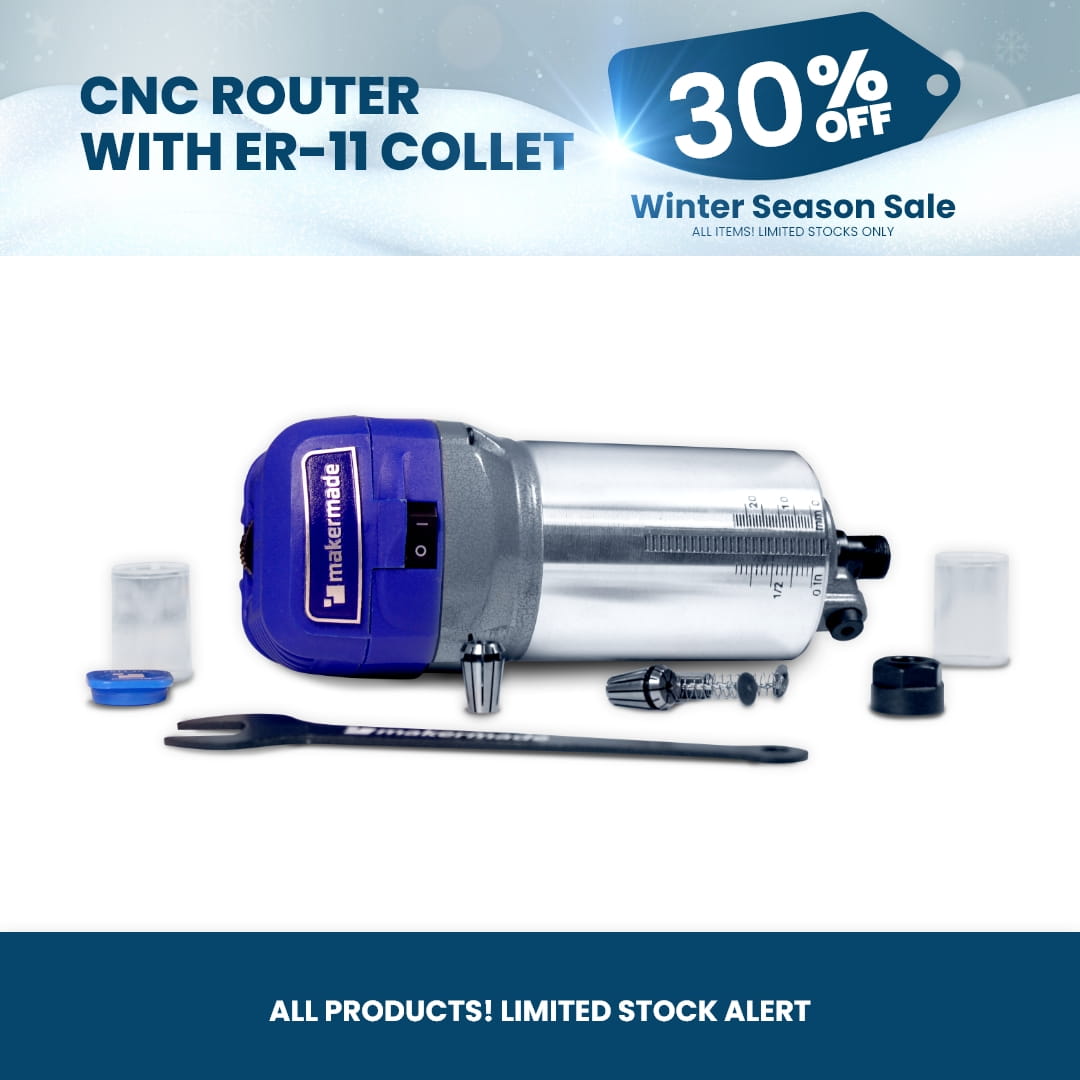 MakerMade CNC Router with ER-11 collet