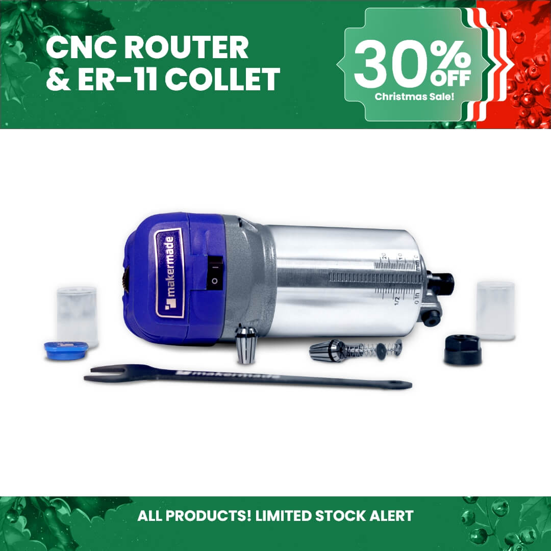 MakerMade CNC Router with ER-11 collet