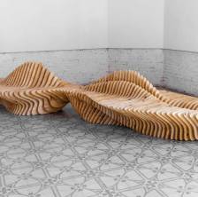 wooden bench