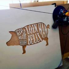 pork cuts sign