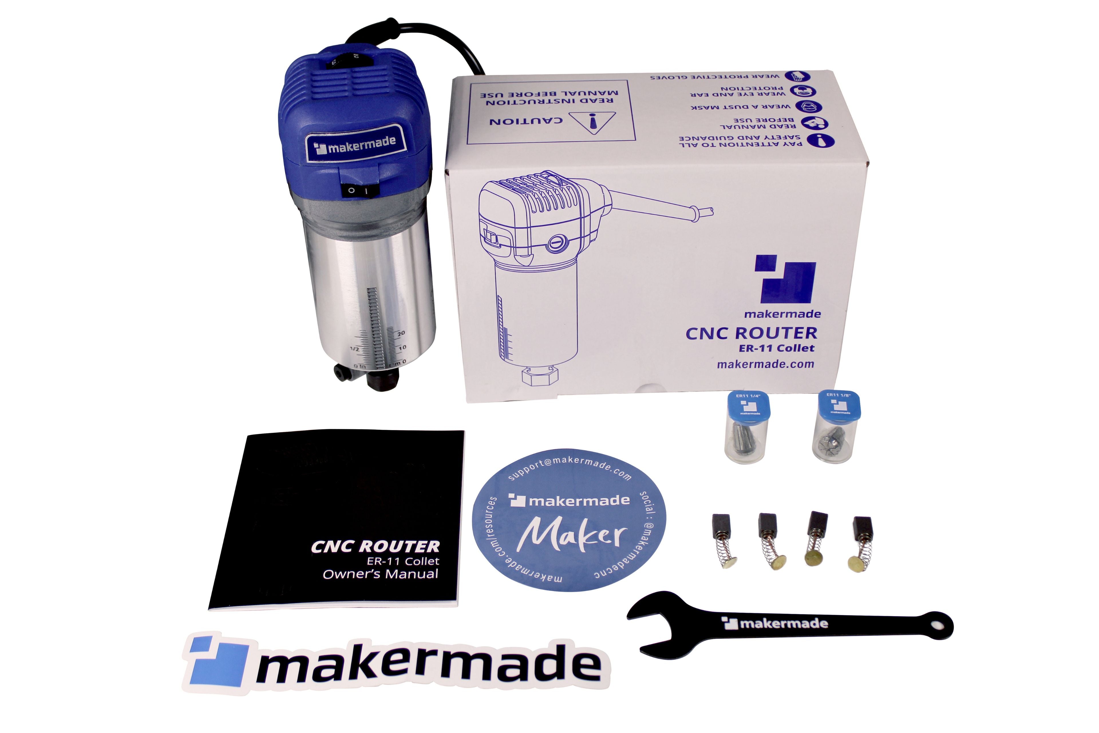 MakerMade CNC Router with ER-11 collet