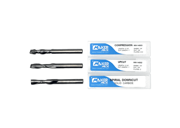 MakerMade 1/4" Router Bit - 3 pack